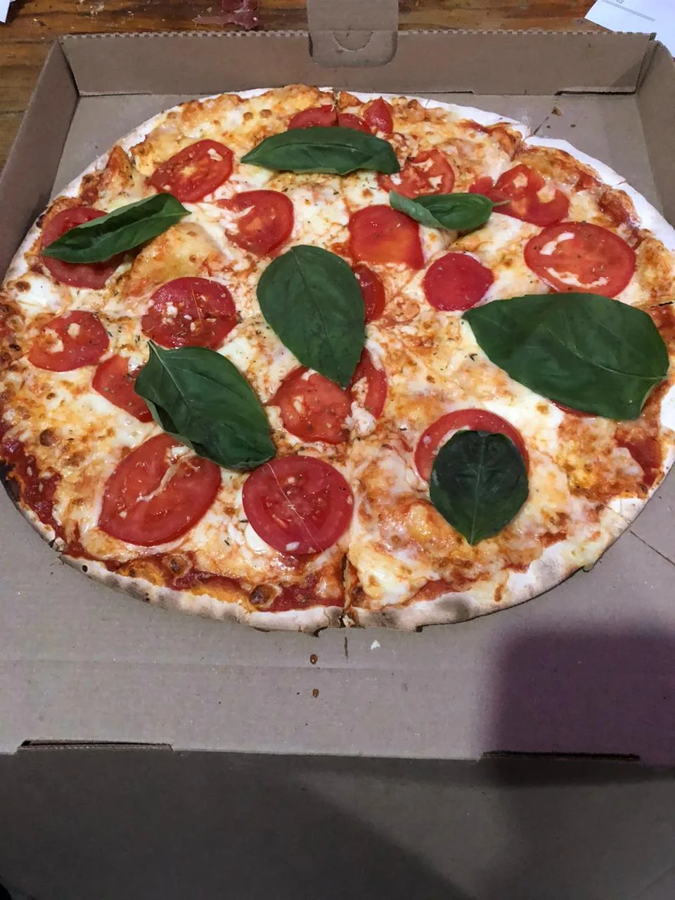 Margherita recién salida del horno